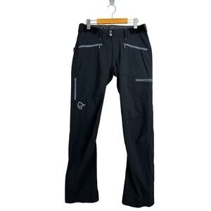 Norrona Falketind Flex1 Pants Womens Medium Black Hiking Outdoor Performance